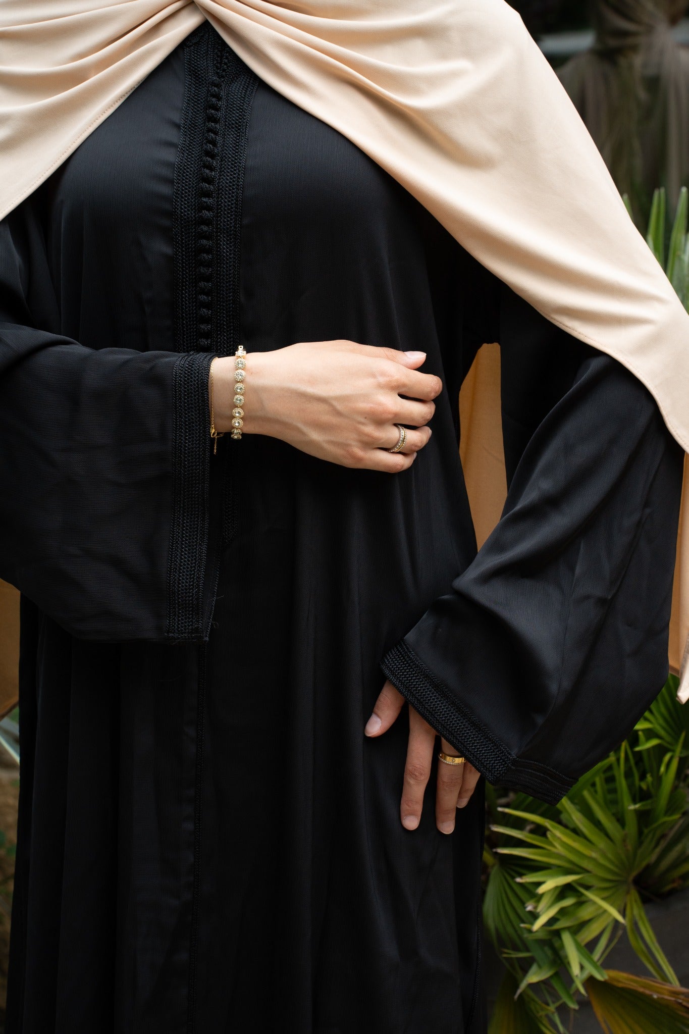 Nuraaya Abaya & Hijab Set Zwart – Islamitische Kleding Dames