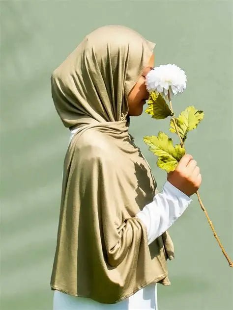 DIAMOND PENDANT SCARF 'LIGHT PISTACHIO